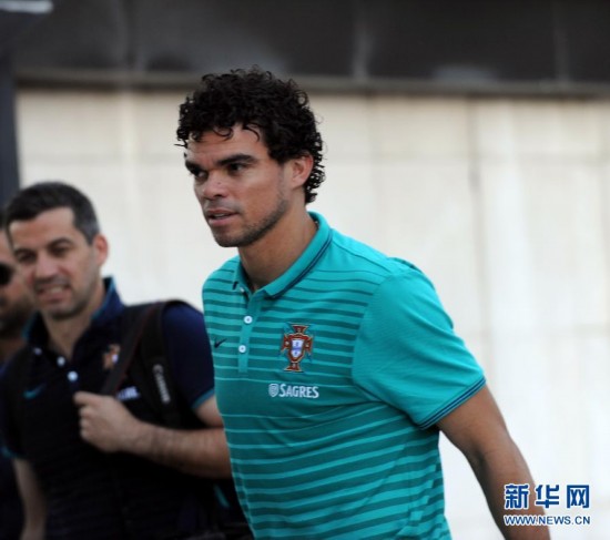 葡萄牙队出征世界杯 球迷里斯本机场为国家队