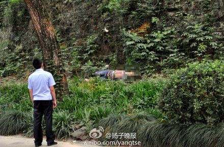 江苏南京高校员工在城墙上自缢身亡(图)