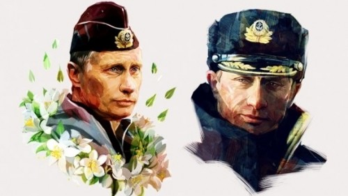 俄首都商场全面销售普京头像T恤衫 共15种样式