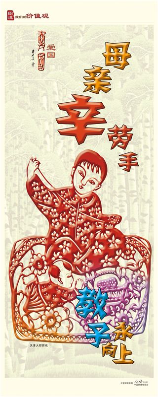 图说:我们的价值观·展板(一)