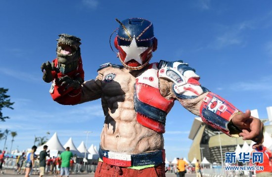 巴西世界杯场边风景:美女球迷抢镜(组图)