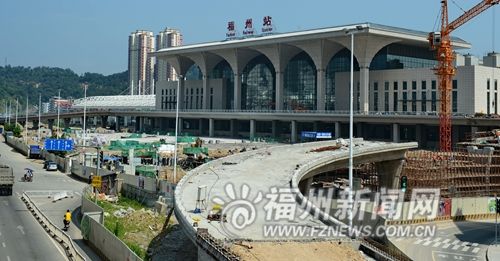 福州火车北站改扩建工程基本完工.
