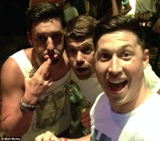 Party guy: Mr Myles has taken to his new life of wealth with gusto