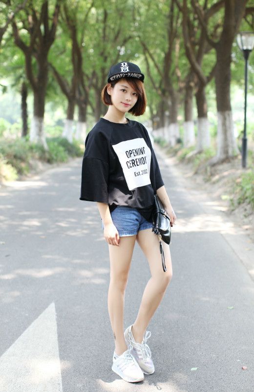 高圆圆Angelabay当绿叶 夏日街拍教学示范