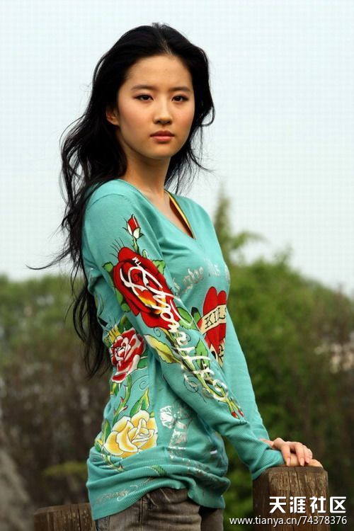 盘点娱乐圈长相过硬的天然美女 刘亦菲