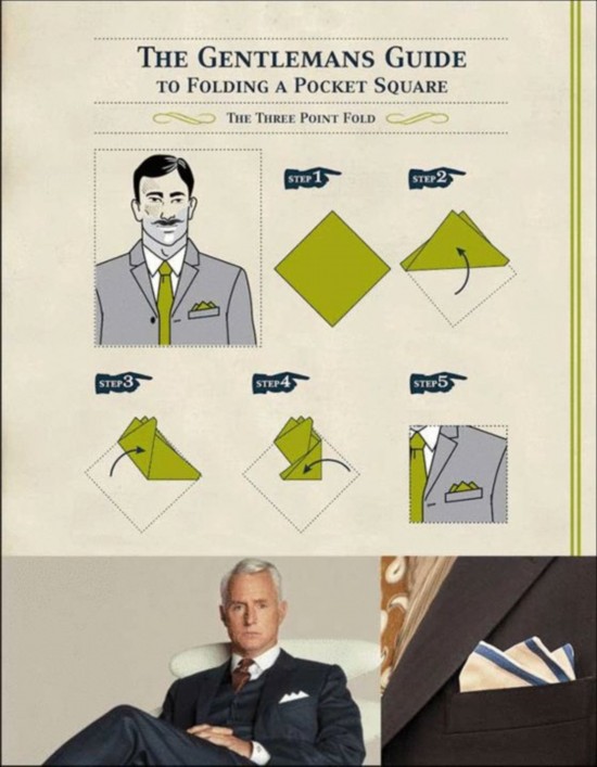 Three Point Pocket Square