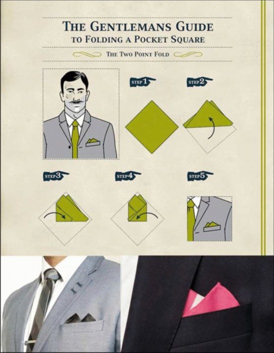 Two Point Pocket Square