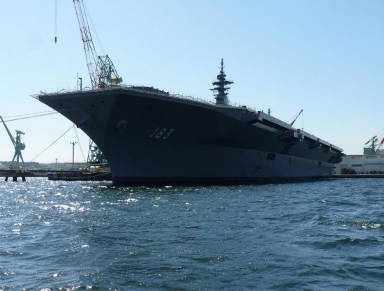 日本出云号航母最新进展曝光 目前正在船厂舾