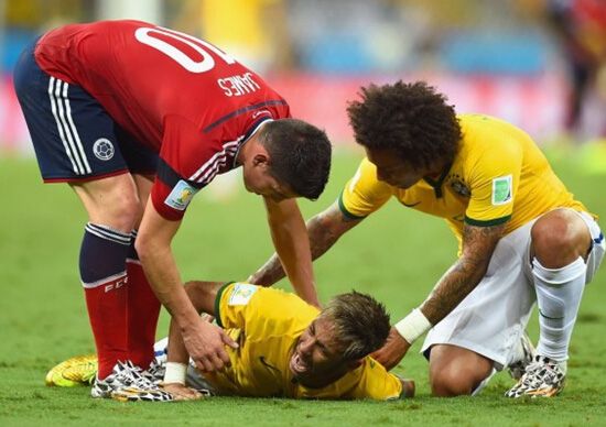 内马尔重伤告别世界杯 科比怒:丧失体育精神