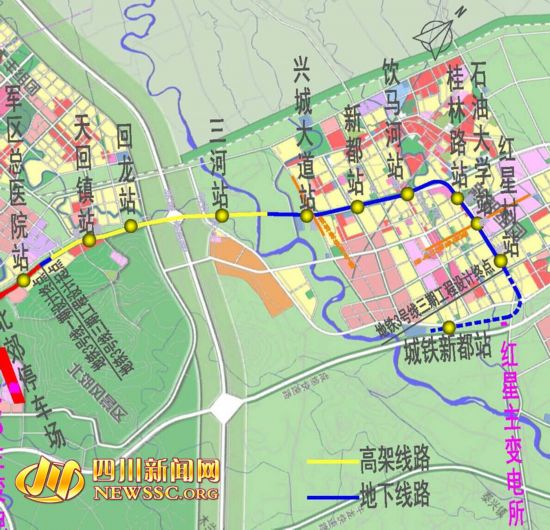 成都地铁3号线二三期工程总长增0.2公里 有望