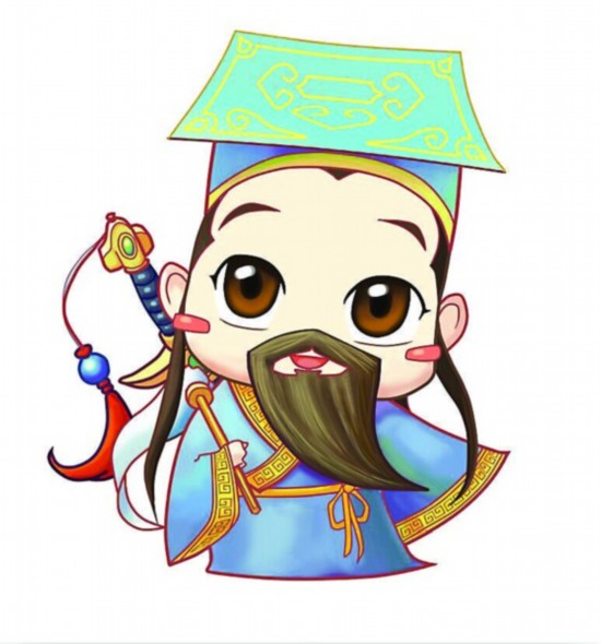 苏州现吕洞宾卡通形象 儒雅"仙人"也卖萌