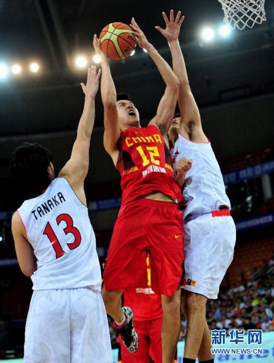男篮亚洲杯:中国胜日本