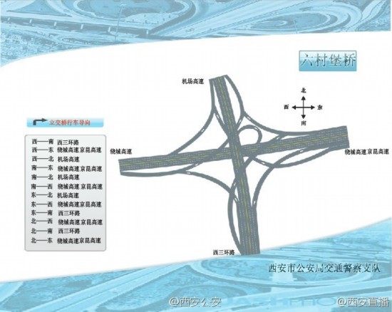 "西安各大立交桥走法图"出炉 网友:路痴不用担心迷路了【6】