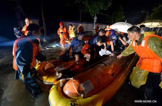 More than 120,000 locals and tourists have been evacuated since Monday night as record downpours hit the county, a tourist destination renowned for its ancient town.