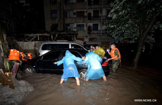 More than 120,000 locals and tourists have been evacuated since Monday night as record downpours hit the county, a tourist destination renowned for its ancient town.