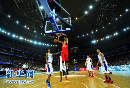 男篮亚洲杯:中国队不敌菲律宾队 获得第四名