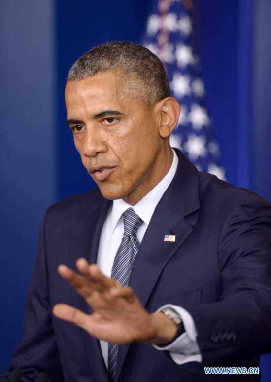 US-WASHINGTON-BARACK OBAMA-UKRAINE-MALAYSIA AIRLINES-MH17-PRESS