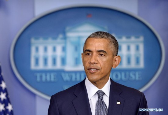 US-WASHINGTON-BARACK OBAMA-UKRAINE-MALAYSIA AIRLINES-MH17-PRESS