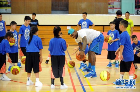 NBA球星勒布朗詹姆斯访问香港