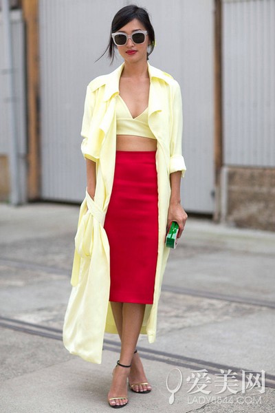  Crop top+����ȹ���ݴ� û������������¶ 