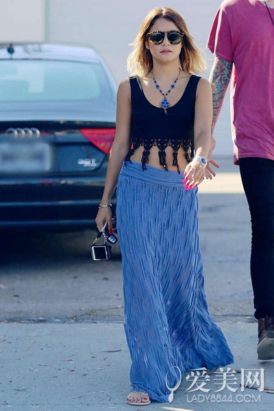  Crop top+����ȹ���ݴ� û������������¶ 