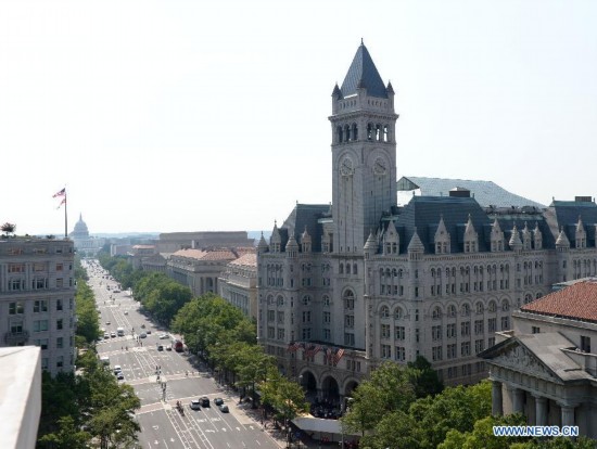 Photo taken on July 23, 2014 shows the Old Post Office in Washington D.C., the United States. 