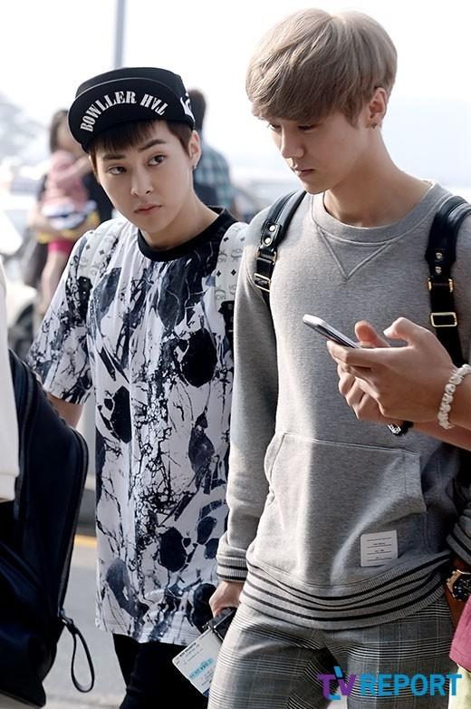 EXO机场时尚造型各异 sohu演绎机场T台秀鹿晗