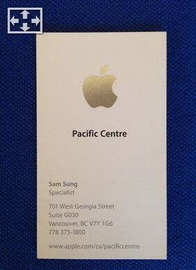 苹果前员工samsung在ebay拍卖苹果名片