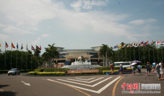 博鳌亚洲论坛永久会址景区喷泉广场。邓奥赛 摄