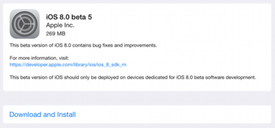 iOS 8 Beta 5o ״_bugiӸ` 