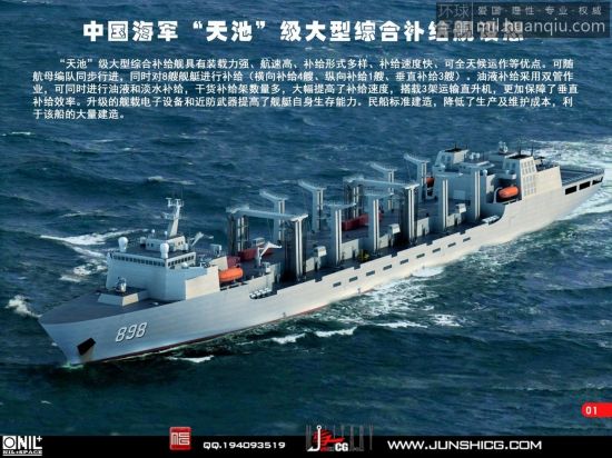 网友设计中国海军5万吨补给舰方案出炉【组图】