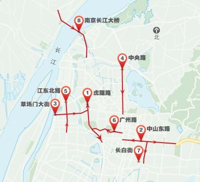 南京市区八大堵点公布 虎踞路排第一