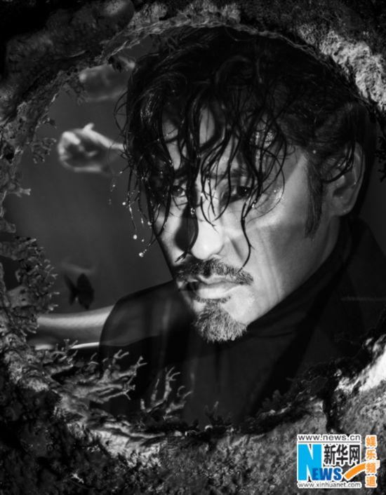 Actor Wu Xiubo poses for fashion magazine.