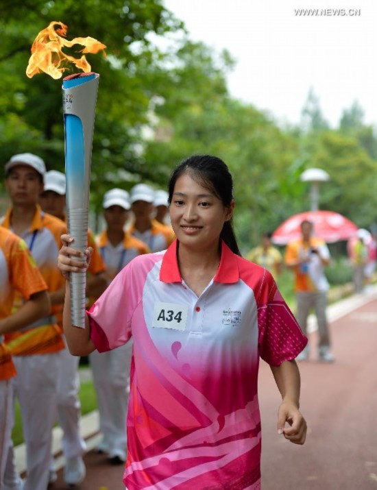 (SP)CHINA-NANJING-YOUTH OLYMPIC GAMES-TORCH RELAY