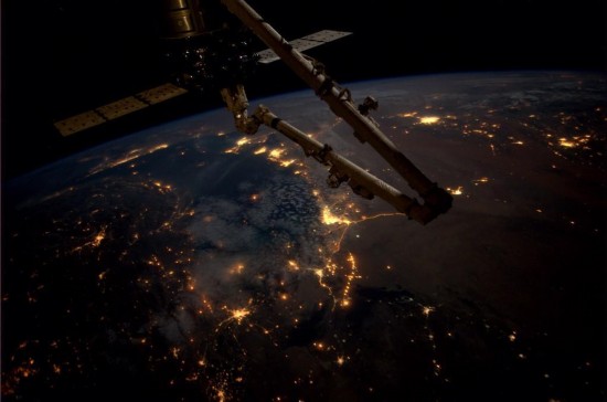 國際空間站宇航員推特分享北京夜景