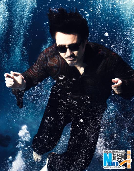 Actor Wu Xiubo poses for fashion magazine.