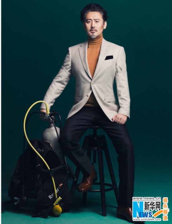 Actor Wu Xiubo poses for fashion magazine.