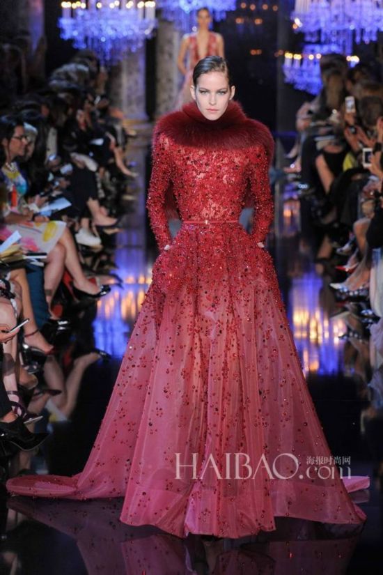 2014秋冬巴黎高定时装周艾莉·萨博 (elie saab) 高级定制秀场