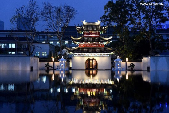 Beautiful night scenery of Nanjing