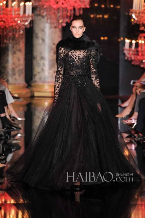 2014秋冬巴黎高定时装周艾莉·萨博 (elie saab) 高级定制秀场