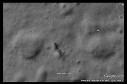 谷歌月球地图发现外星人阴影 盘点震惊全球的外星人事件/图