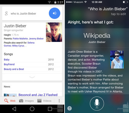 Android LԱiOS 8 