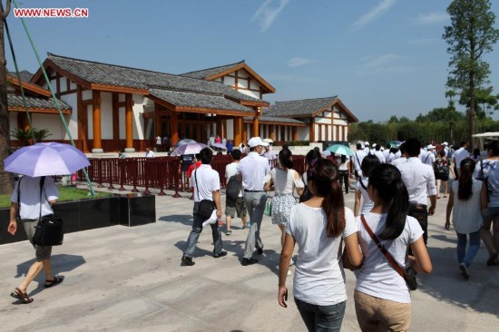 Tourists visit Deng Xiaoping Memorial Hall in SW China