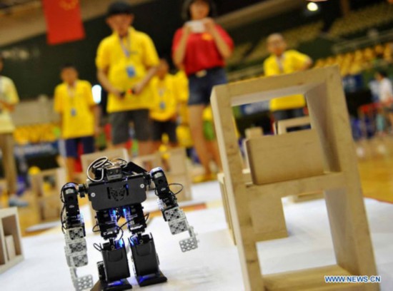 Regional qualification match for World Robot Olympiad held in Beijing