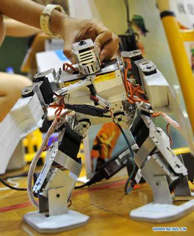 Regional qualification match for World Robot Olympiad held in Beijing