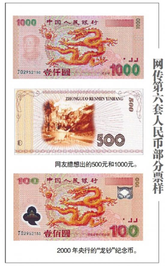 网传"第六套人民币即将发行" 央行否认