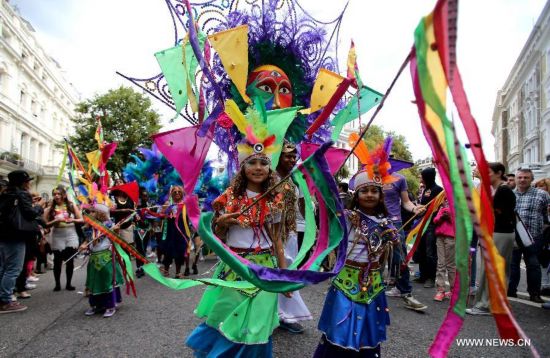 UK-LONDON-NOTTING HILL CARNIVAL-CHILDREN'S DAY PARADE