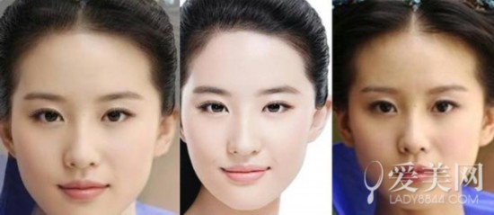 刘诗诗真人脸好小图片