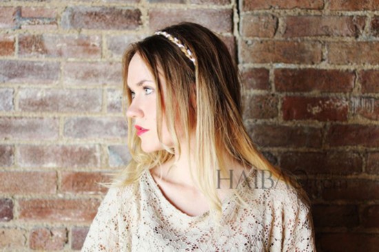 发饰,一根绳子or一条蕾丝打造浪漫法式盘发-