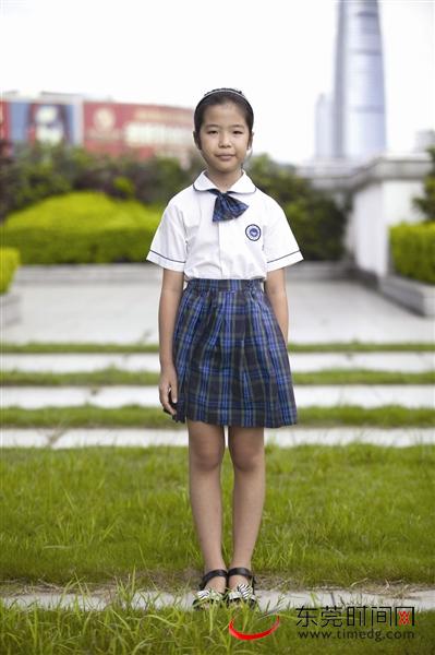 盘点东莞中小学校服:东莞外国语学校校服潮